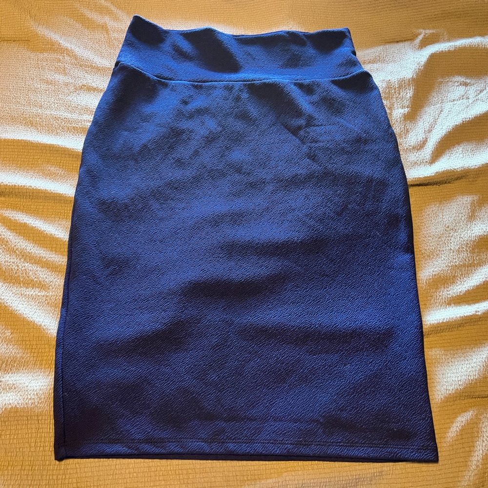 Classic Navy Pencil Skirt - Women's